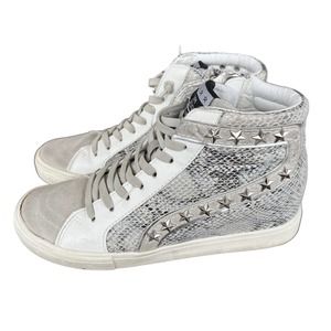 Vintage Havana Dayna Hi Top Sneaker Women’s 7.5, Snake White Laces Silver Stars